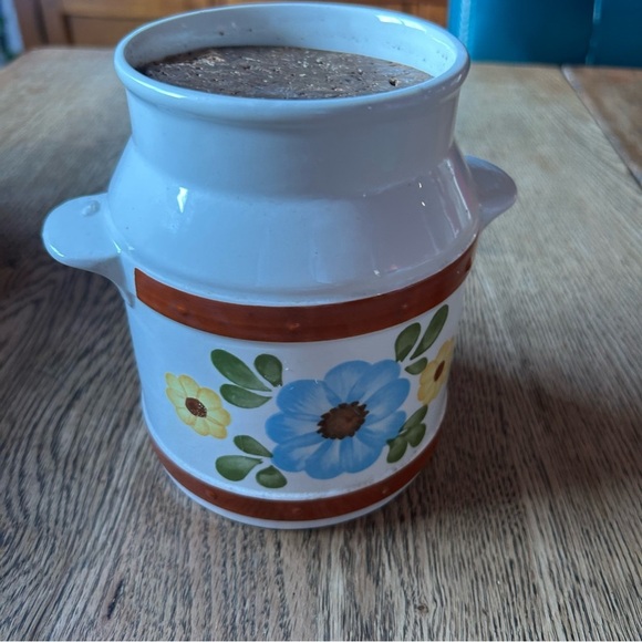 Vintage FTD SECLA handmade floral jar pitcher colorful 1979 vase collectible - Picture 8 of 8